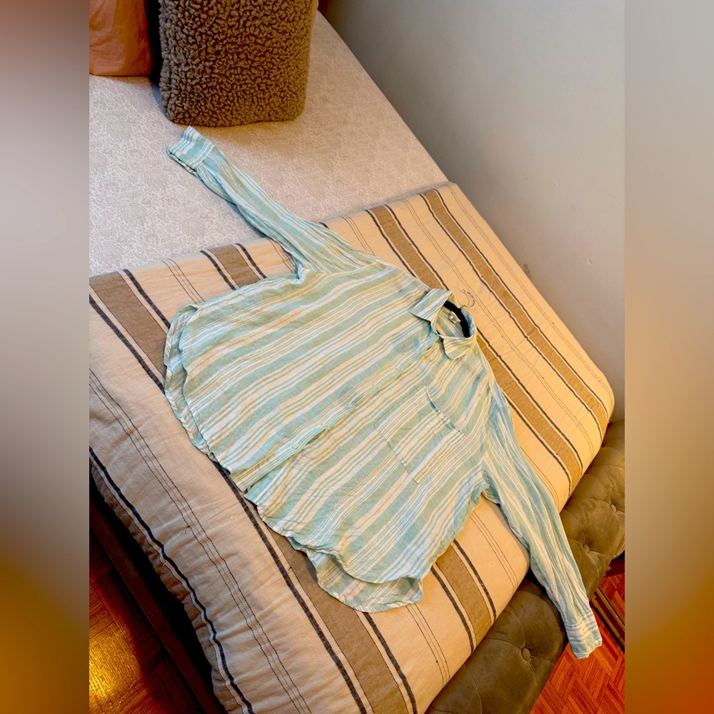 LemLem H&M Striped Button-Up Shirt